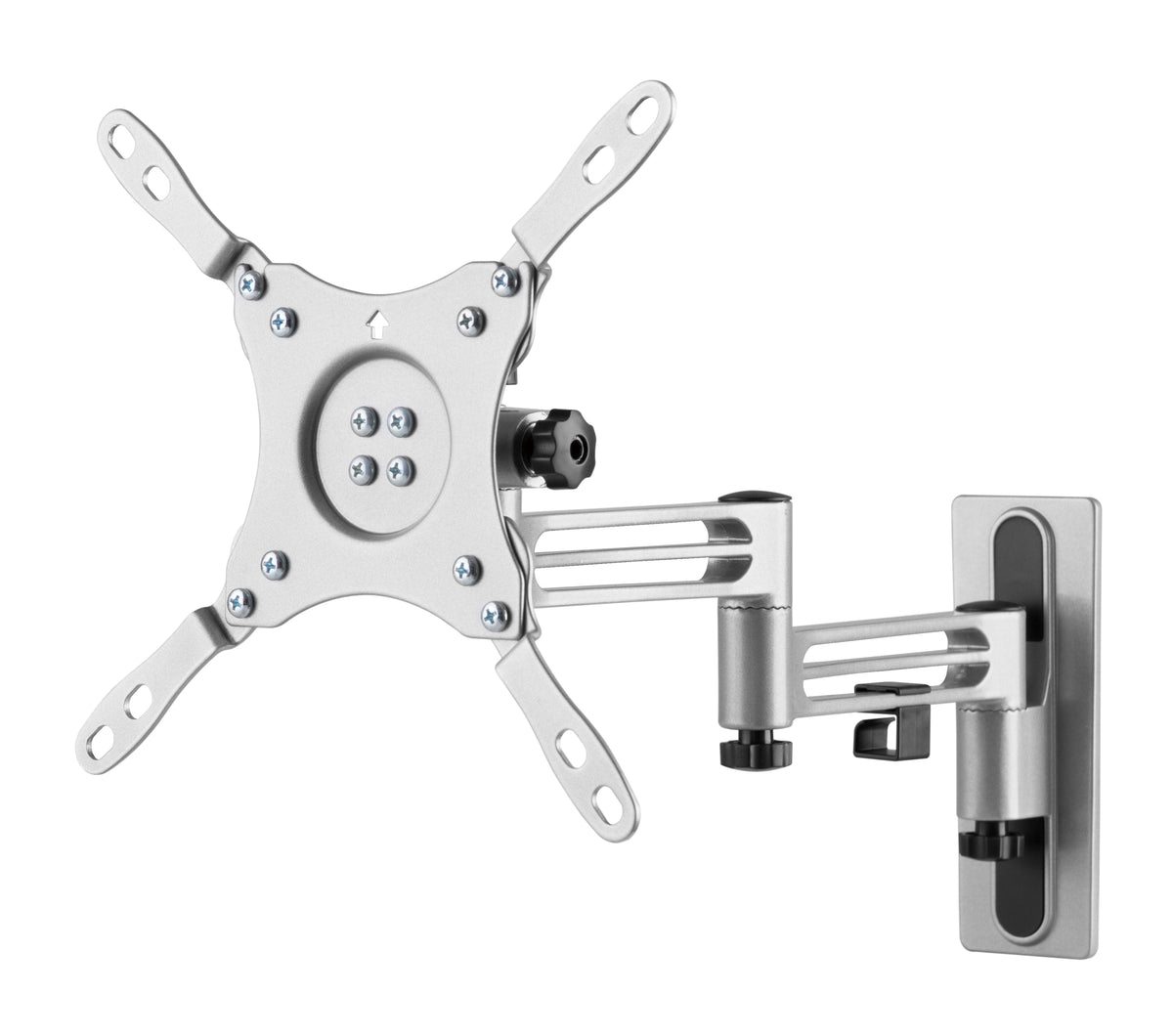 Zwarte TV muurbeugel kantelbaar, draaibaar, voor LED LCD 3D HD TV's van 19'-31' inch, camping caravan, VESA 75 100 Model: L52B