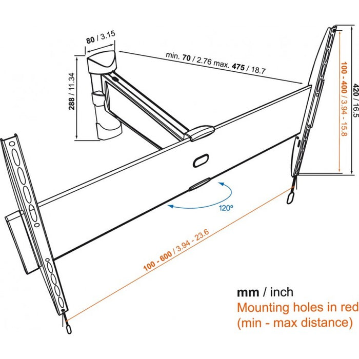 Vaste TV-Beugel voor Gipsplaten kopen? Maat 23 tot 55 inch Max 35 kg en 28 mm Afstand tot Muur Vaste TV-Beugel voor Gipsplaten kopen? Maat 23 tot 55 inch Max 35 kg en 28 mm Afstand tot Muur