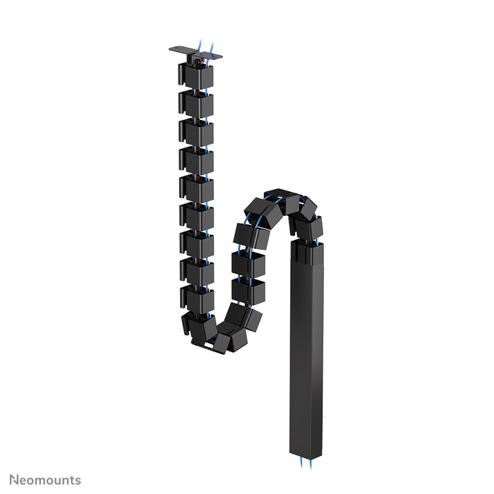Neomounts ADS06-133BL Kabelgeleider met schroefbevestiging en magnetische kabelgoot – zwart – productaanzicht bij TVBeugels.nl