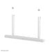 Neomounts AV35-727WH1 TV-beugel voor Sonos Arc & Arc Ultra - eenvoudige installatie - wit – detailaanzicht 3