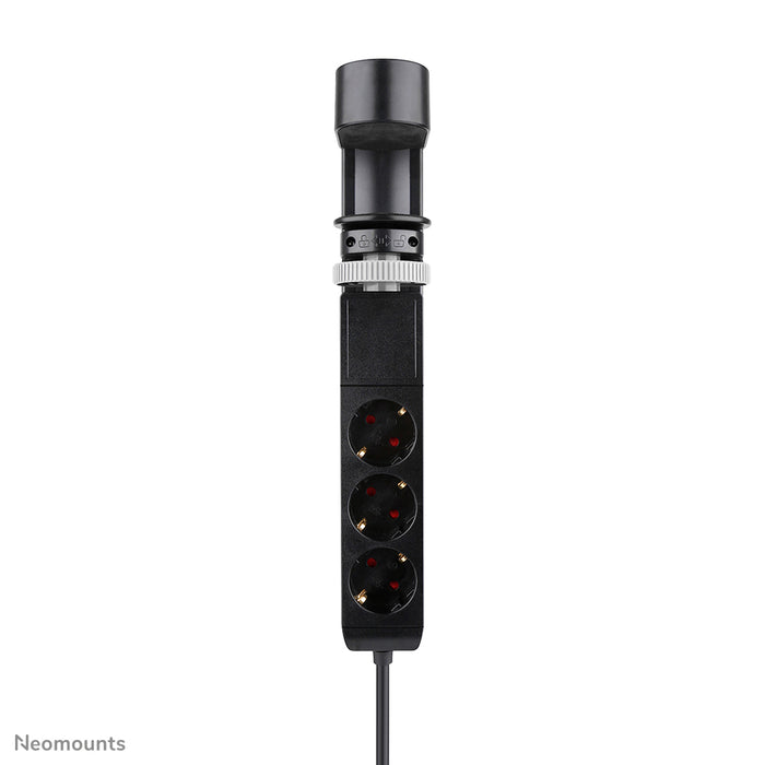 Neomounts DS22-840BL6 Bureaucontactdoos met klem en USB-C en USB-A poorten - Quick-charge – detailaanzicht 3