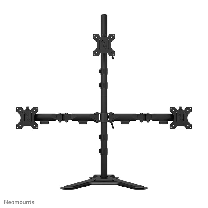 Neomounts DS45-600BL2-1 Monitorstandaard voor drie schermen 10-32" – detailaanzicht 3