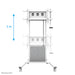 Neomounts FL55-885WH1 TV trolley 65-105" - gemotoriseerd – detailaanzicht 3