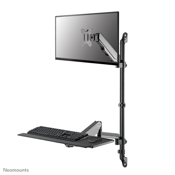 Neomounts WL90-325BL1 Zit-sta werkstation wand 17-32" - gasveer – productaanzicht