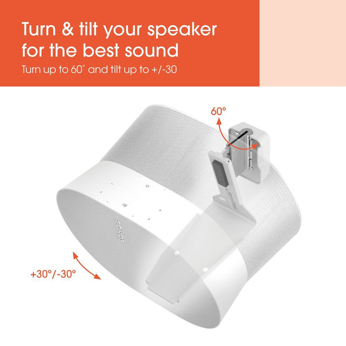 Sonos Era 300 Wandbeugel Wit – Verstelbaar | Vogel’s