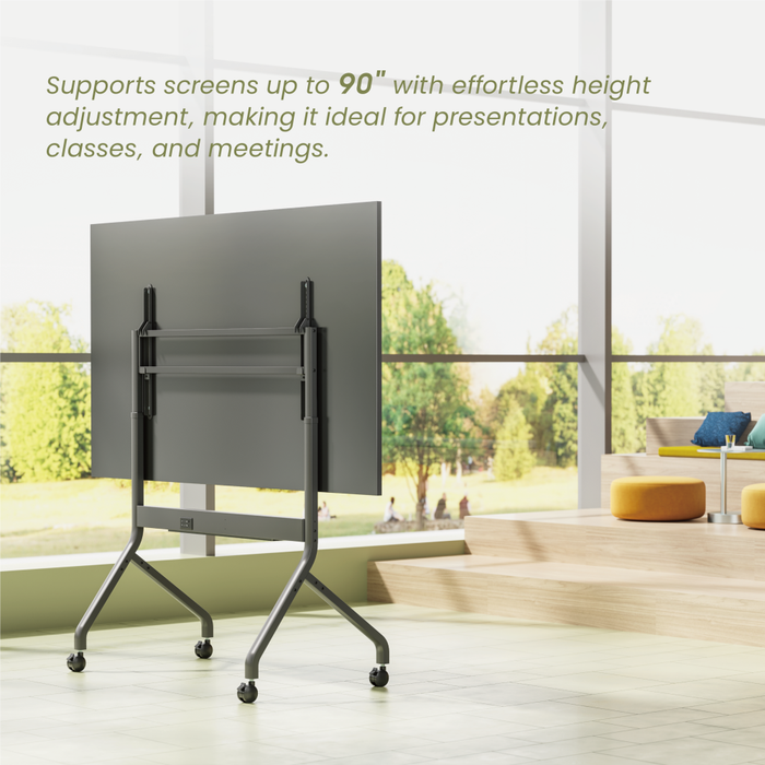Wolff Mount TVB-136 | Elektrisch in hoogte verstelbaar presentatie meubel  Geschikt voor 50–90 inch | VESA 900x600 | Max. 90 kg