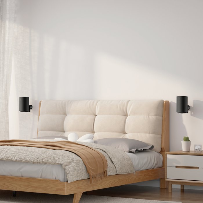 Wolff Mount Muurbeugels voor Sonos Era 100 & Era 300 – Duo-Pack Zwart