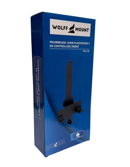 Wolff Mount PS5 Houder – Muurbeugel voor PlayStation 5 en Controllers – Zwart