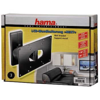 Hama TV-Wandhalterung Motion, neigbar, für 48 - 94 cm Diagonale (19 Hama TV-Wandhalterung Motion, neigbar, für 48 - 94 cm Diagonale (19