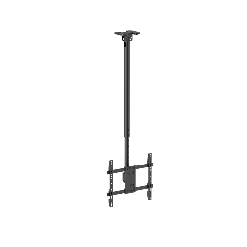 PUTORSEN 23-55 inch tv-plafondhouder, draaibaar, inklapbaar, in hoogte verstelbaar, plafondhouder voor televisie, tv-houder voor plat dak of schuine daken, max. draaglast 20 kg, max VESA 400 x 400 mm