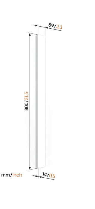 Vogel's kabelgoot wit 80 cm